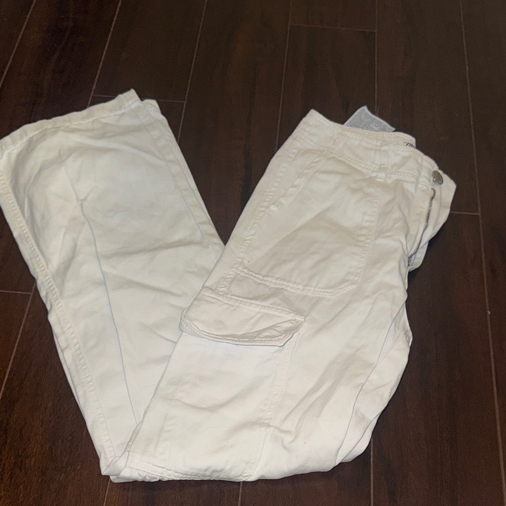 White Cargo Pants - Classic Lightweight Style
